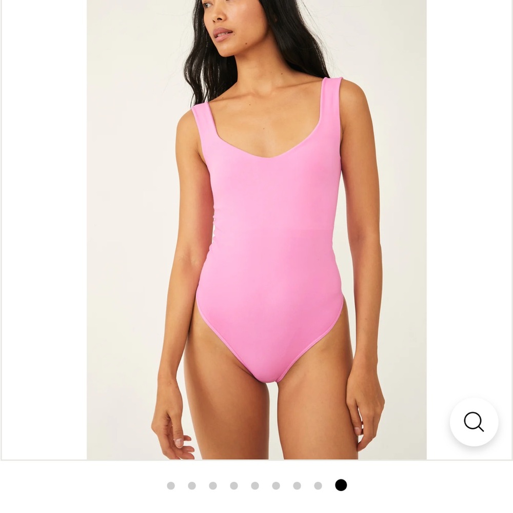 NWT Free People Intimately Clean Lines Bodysuit Crocus Mauve size XS/S
